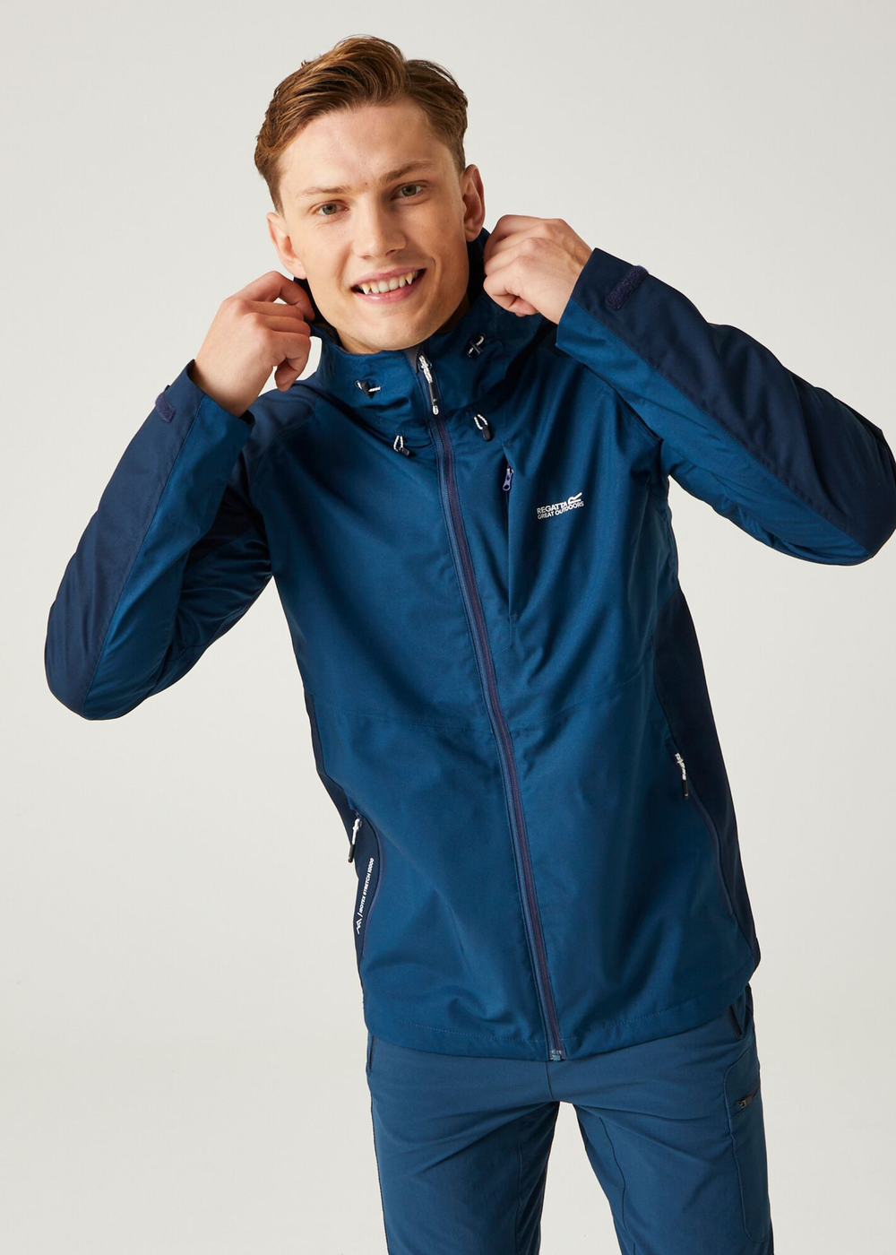 Regatta Moonlight Denim Navy Britedale Waterproof Jacket - XL Image 1