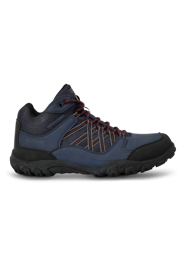 Regatta Navy Rio Red Edgepoint Waterproof Isotex Mid Walking Boots