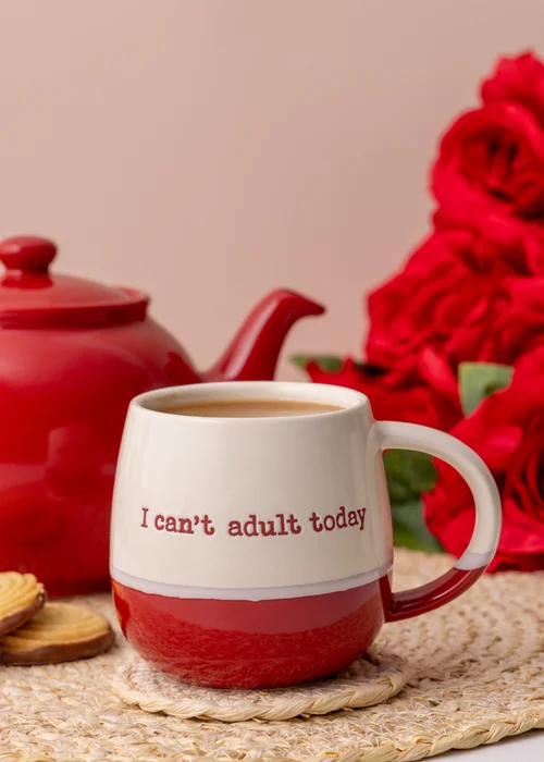Price & Kensington Slogan Mugs Red and Coral - One Size Image 3