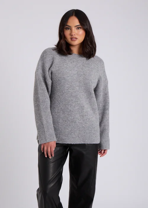 Urban Bliss Grey Wool Blend Jumper - Medium Image 3