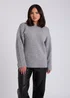 Urban Bliss Grey Wool Blend Jumper - Medium Image 3