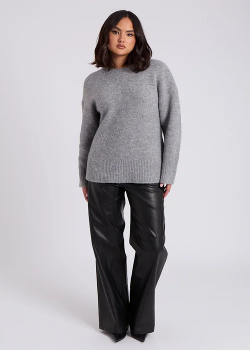 Urban Bliss Grey Wool Blend Jumper - Medium Image 2