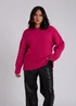 Urban Bliss Pink Wool Blend Jumper - Large Image 3
