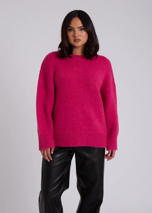Urban Bliss Pink Wool Blend Jumper - Large Image 2