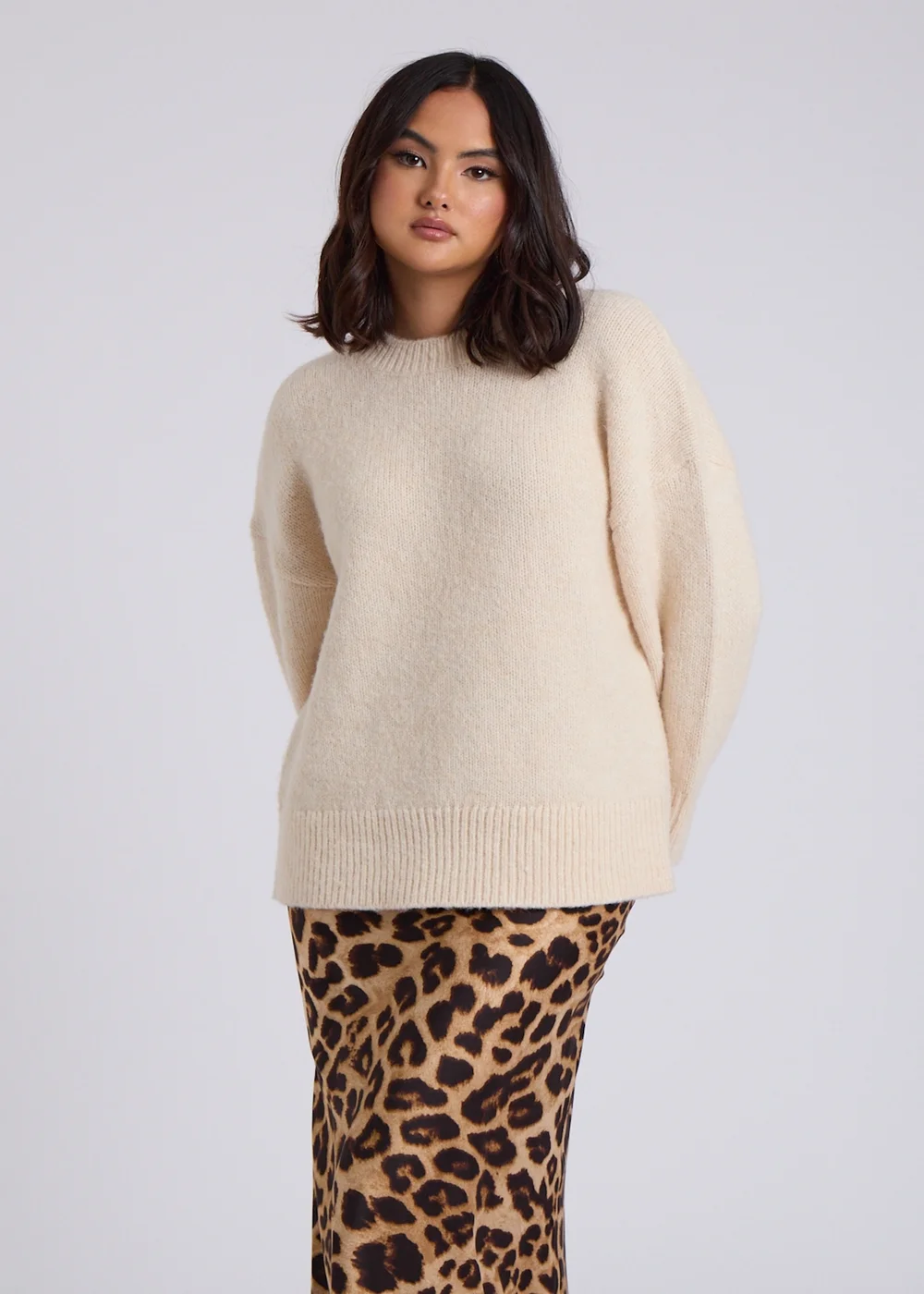 Urban Bliss Cream Wool Blend Jumper - Small Image 2