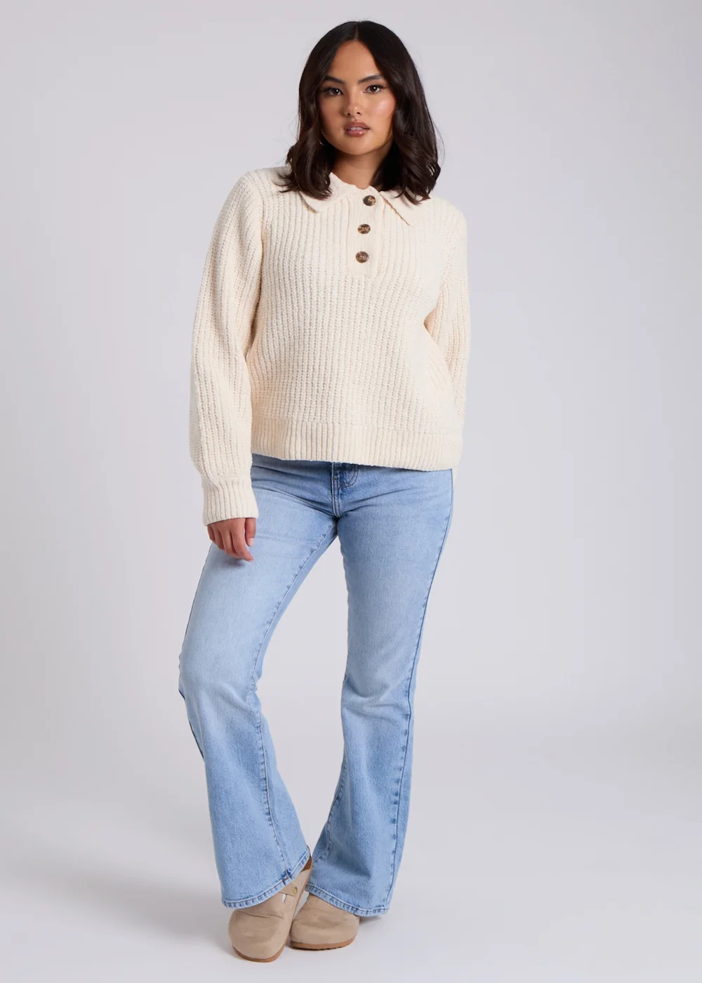 Urban Bliss Cream Chenille Jumper - S Image 3