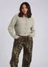 Urban Bliss Sage Floral Button Cardigan - Small Image 2