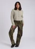Urban Bliss Sage Floral Button Cardigan - Small Image 3