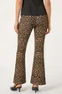 Roman Natural Animal Print Flare Stretch Trouser - 12 Image 4