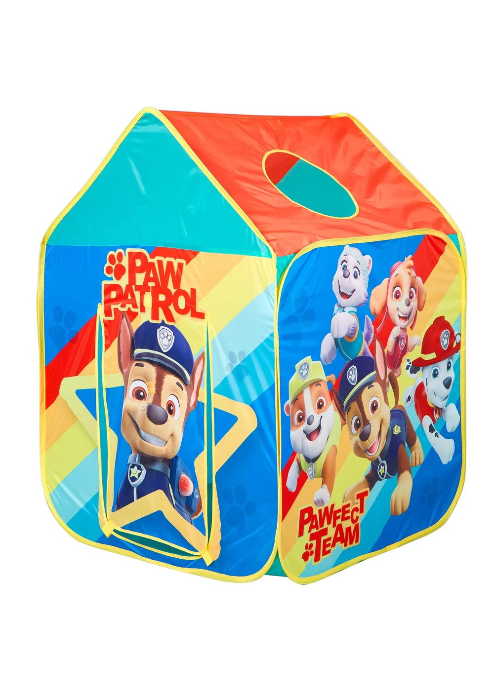 Paw Patrol Rainbow Wendy House Play Role Pop Up Tent - One Size Image 1