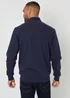Threadbare Navy Funnel Neck Zip Through Sweatshirt - L Image 2