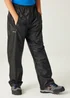 Regatta Black Kids Stormbreak Waterproof Hydrofort Overtrousers (3-16 Years) - Age 7-8 Years Image 1