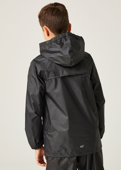 Regatta Black Kids' Stormbreak Waterproof Jacket - Age 13 Years Image 2