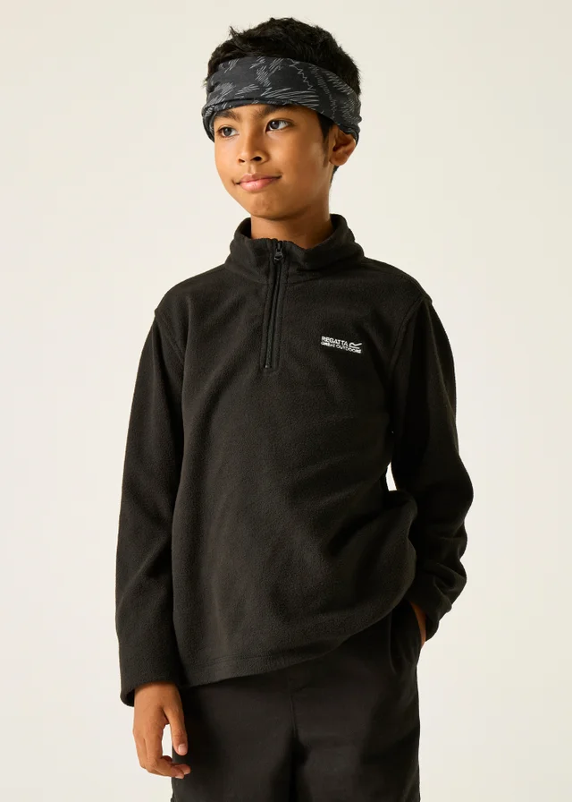 Regatta Black/ Black Kids Hot Shot II Anti-Pill Symmetry Fleece (3-16 Years)