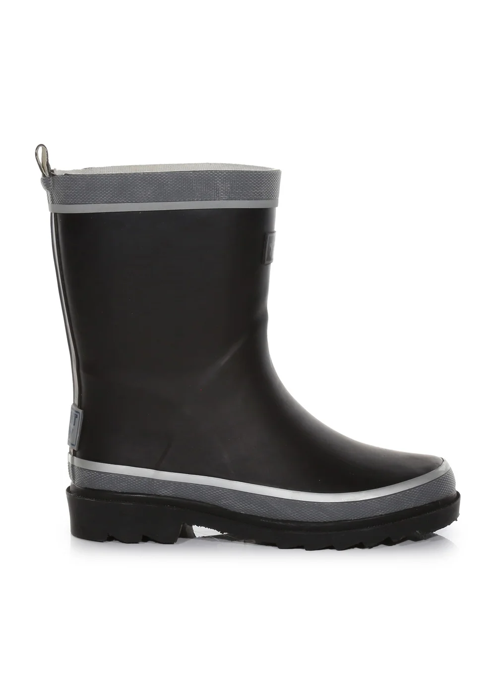 Regatta Black Kids' Foxfire Reflective Wellies - Size 11 Infants Footwear Image 1