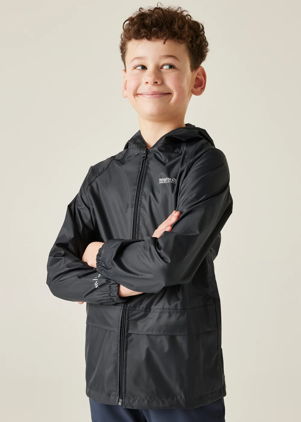 Regatta Navy Kids Stormbreak Waterproof Hydrofort Jacket (3-16 Years) - 3-4 Yrs Image 1
