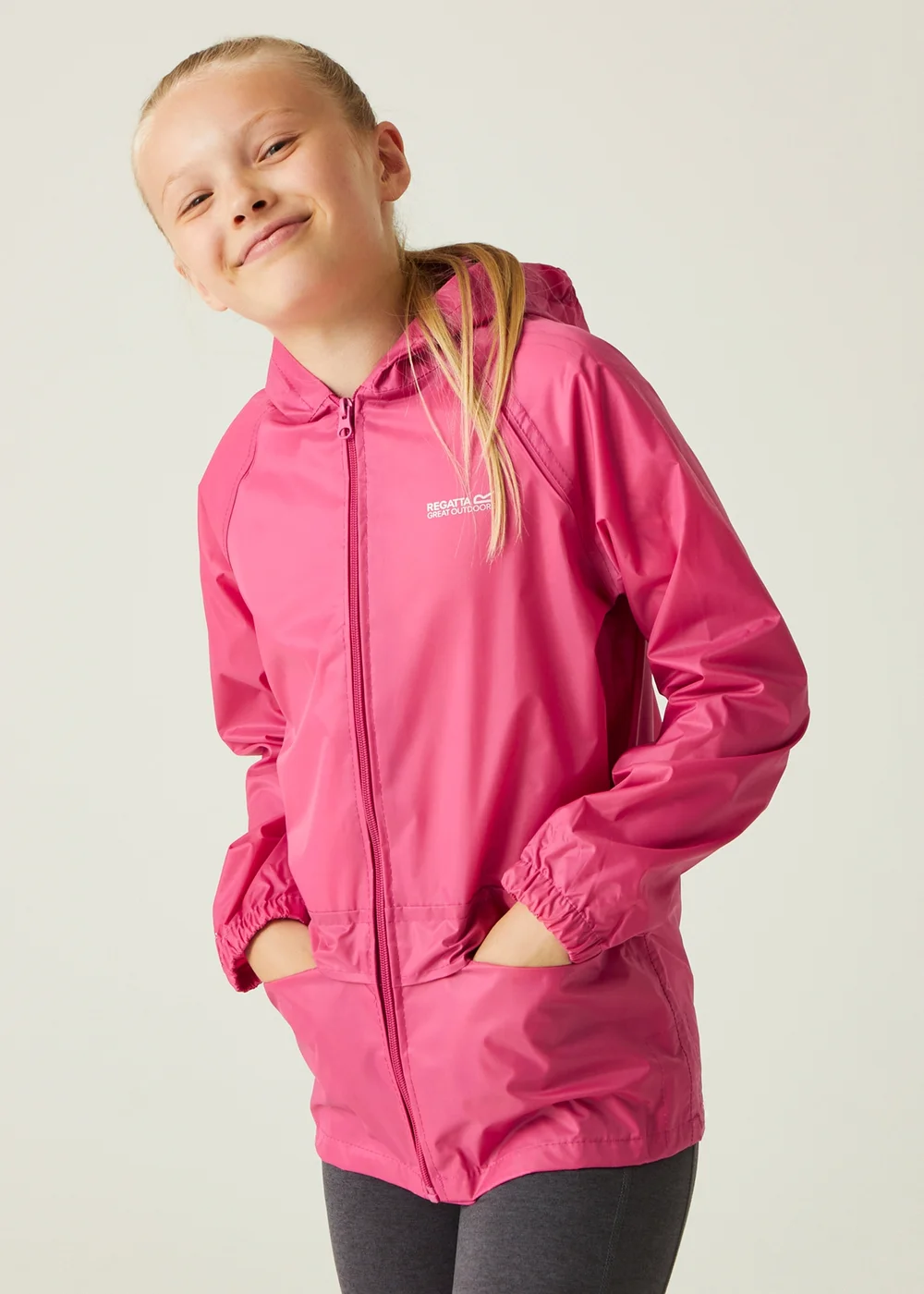 Regatta Jem Kids Stormbreak Waterproof Hydrofort Jacket (3-16 Years) - Age 9-10 Years Image 1