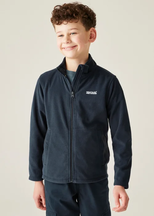 Regatta Navy Kids King II Anti-Pill Symmetry Fleece (3-16 Years) - Age 5-6 Years Image 1