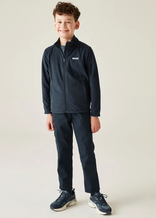 Regatta Navy Kids King II Anti-Pill Symmetry Fleece (3-16 Years) - Age 5-6 Years Image 3
