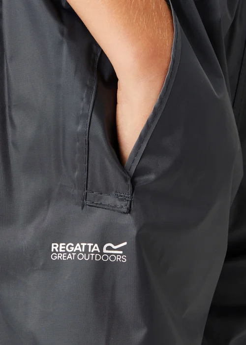 Regatta Navy Kids Stormbreak Waterproof Hydrofort Overtrousers (3-16 Years) - Age 2 Years Image 4