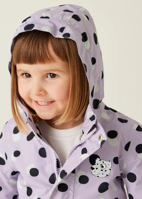 Regatta Lavender Kids' Animal Rainy Day Waterproof Insulated Jacket (6-72 months) - Age 4-5 Years Image 4