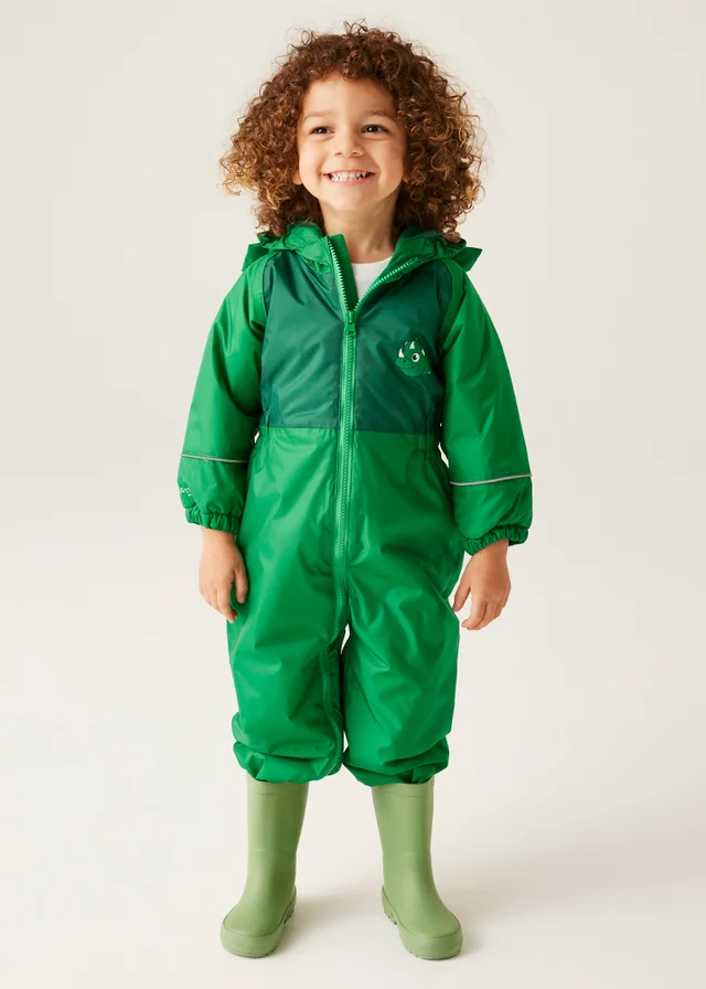 Regatta Dark Green Kids' Mudplay III Breathable All in 1 (6-72 months)