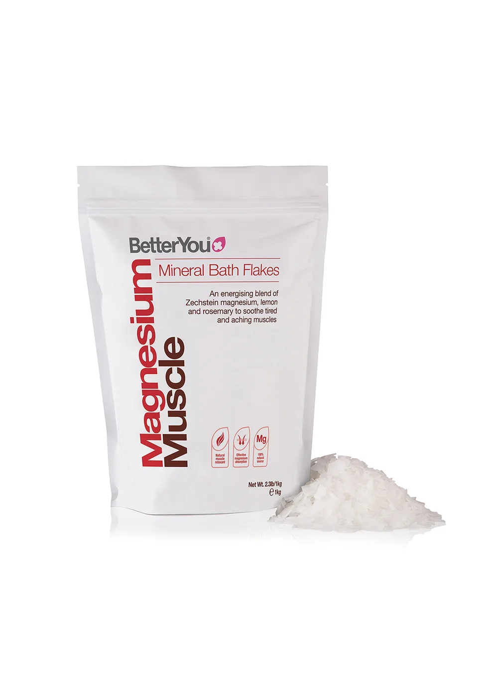 Better You Magnesium Flakes Muscle (1kg) - One Size Image 1