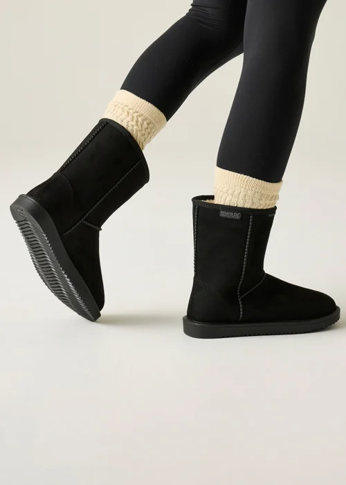 Regatta Black Risley Mid Waterproof Lifestyle boots - 7 Image 3
