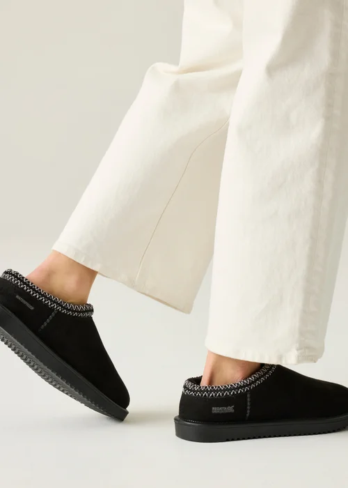 Regatta Black Women's Risley Waterproof Mule - Size 4 Image 1