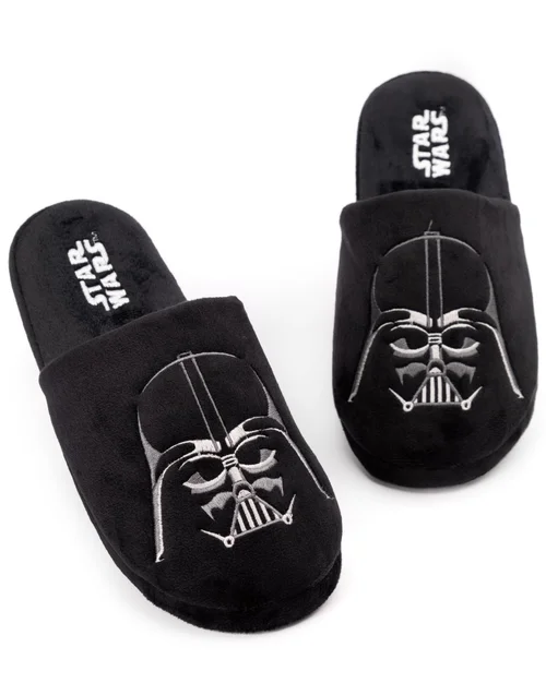 Vanilla Underground Star Wars Black Darth Vader Mule Slippers - Size 11-12 Image 1