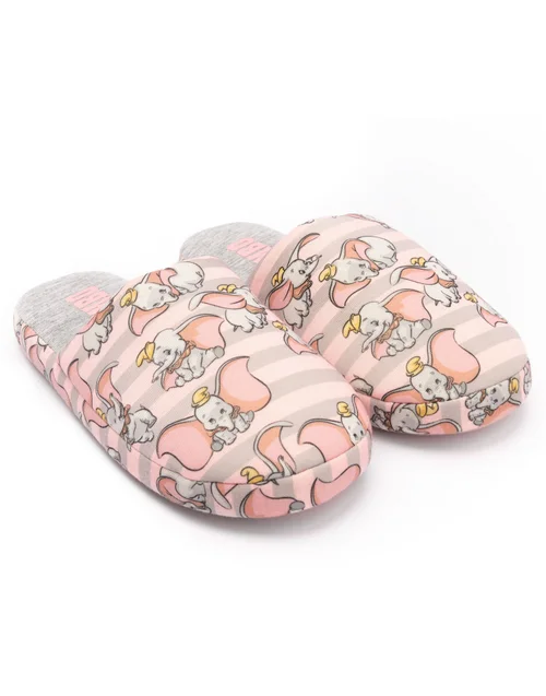 Disney Pink Dumbo Mule Slippers - Size 7-8 Image 3