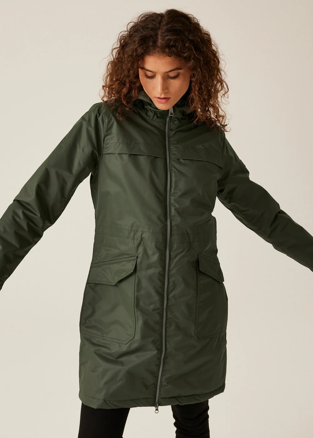 Regatta Khaki Romine II Waterproof Jacket - 26 Image 1
