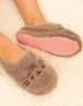 Pusheen Beige Embroidered Graphic Mule Slippers - Size 3-4 Image 3