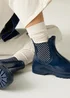 Regatta Navy White Sand Lady Harriett II Wellies - Size 7 Image 2