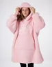 Vanilla Underground Barbie Girls Pink Logo Blanket Hoodie (6 - 13 Years) - Age 9-13 Years Image 3