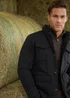 Threadbare Black Funnel Neck Utility Coat - L Image 1
