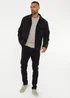 Threadbare Black Brushed Button Up Shacket - 2XL Image 4