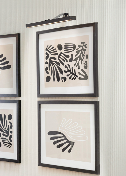 ValueLights Single Black Wall Light Integrated LED (4cm x 40cm x 16.5cm) - One Size Image 1