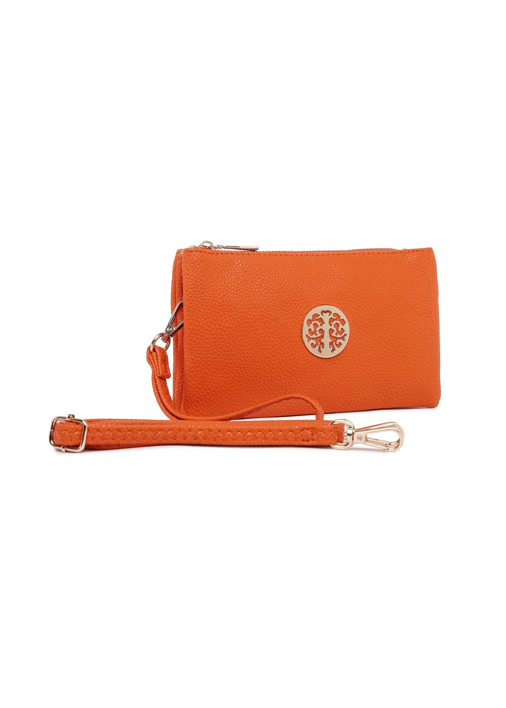 Raffaella Orange Clutch Purse - One Size Image 1
