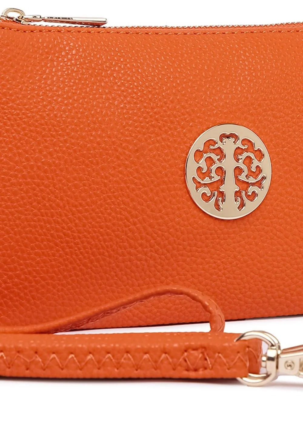 Raffaella Orange Clutch Purse - One Size Image 2