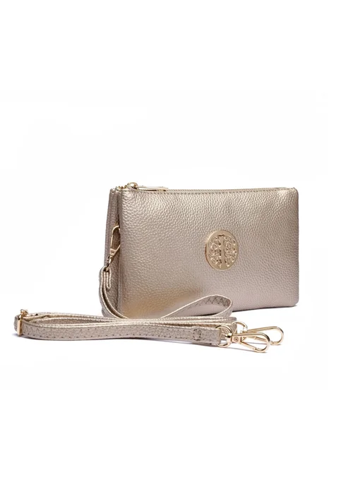 Raffaella Gold Clutch Purse - One Size Image 1