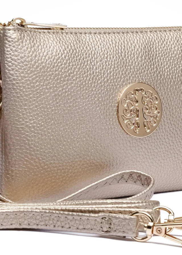 Raffaella Gold Clutch Purse