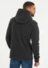 Threadbare Dark Grey Microfleece Overhead Hoodie - Extra Large Image 2
