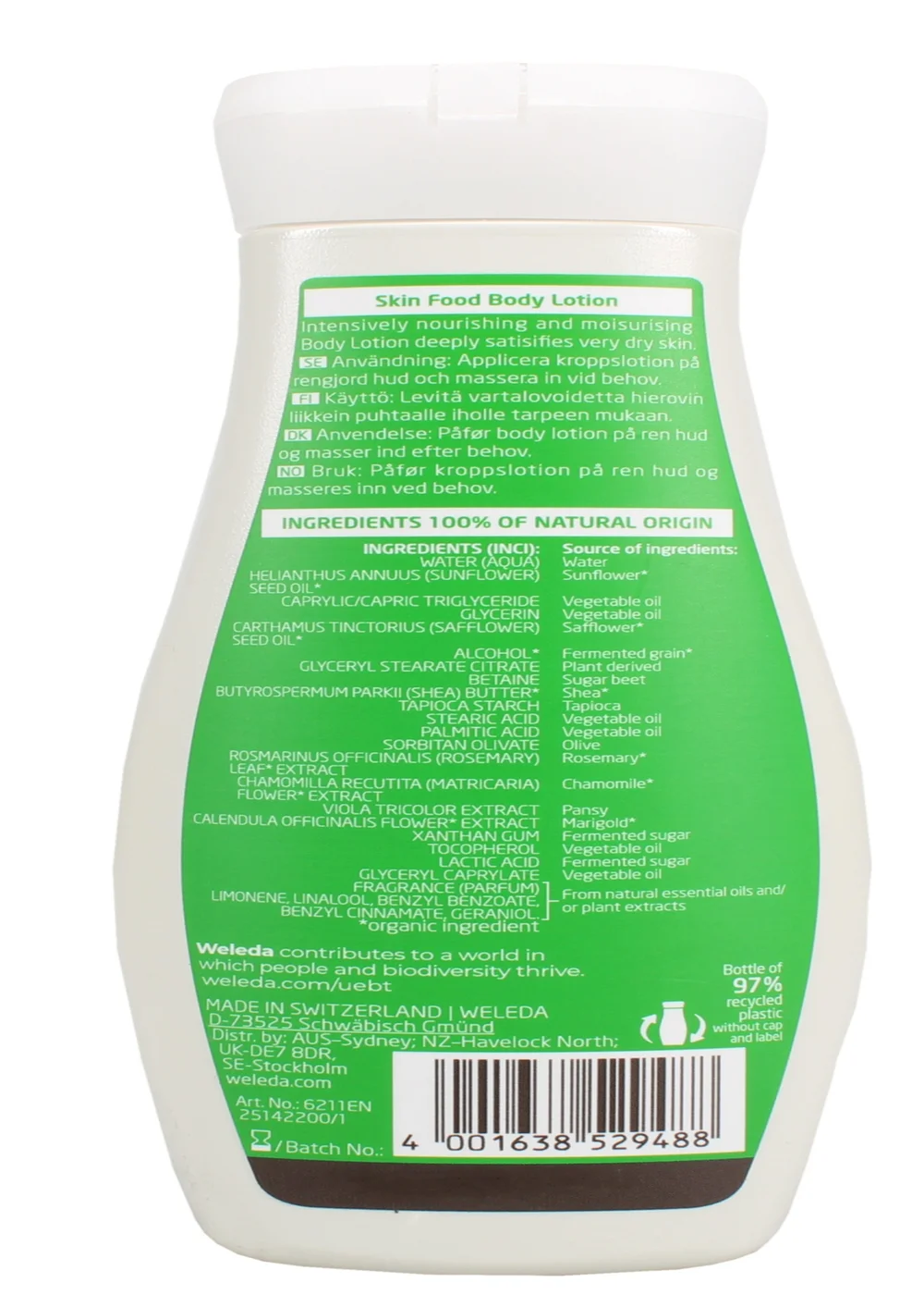 Weleda Skin Food Body Lotion (200ml) - 200ml Image 2