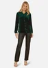 Yumi Green Velvet Relaxed Fit Shirt - Size 16 Image 1
