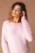 Roman Pale Pink Mosaic Print Fluffy Jumper - Size 12 Image 4