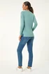 Roman Pale Blue Plain Soft Crew Neck Jumper - Size 10 Image 4
