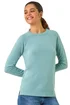 Roman Pale Blue Plain Soft Crew Neck Jumper - Size 10 Image 1