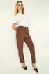 Roman Chocolate Short Straight Leg Stretch Trouser - 20 Image 1