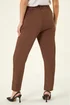 Roman Chocolate Short Straight Leg Stretch Trouser - 20 Image 3